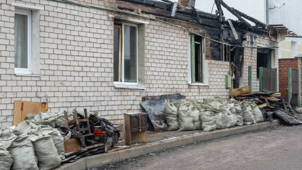 Professional Fire Damage Removal technician working in Laurel, VA